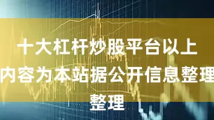 十大杠杆炒股平台以上内容为本站据公开信息整理