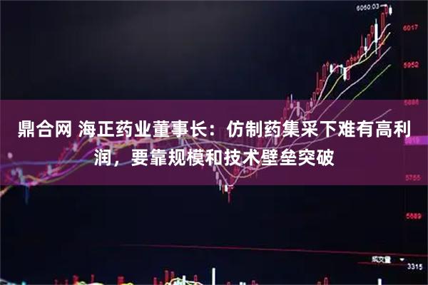 鼎合网 海正药业董事长：仿制药集采下难有高利润，要靠规模和技术壁垒突破
